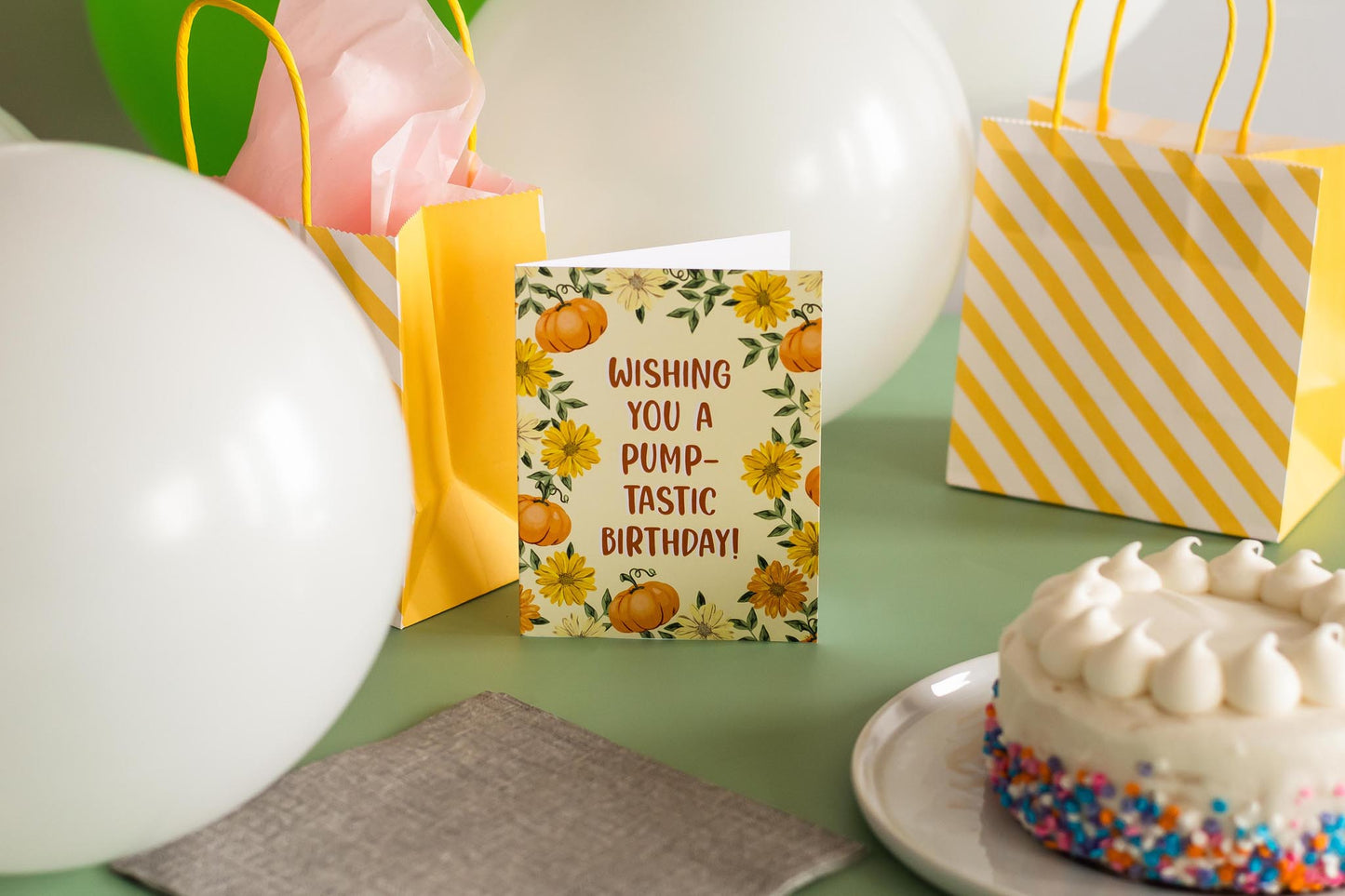 Wishing You A Pump-tastic Birthday! - Greeting Card