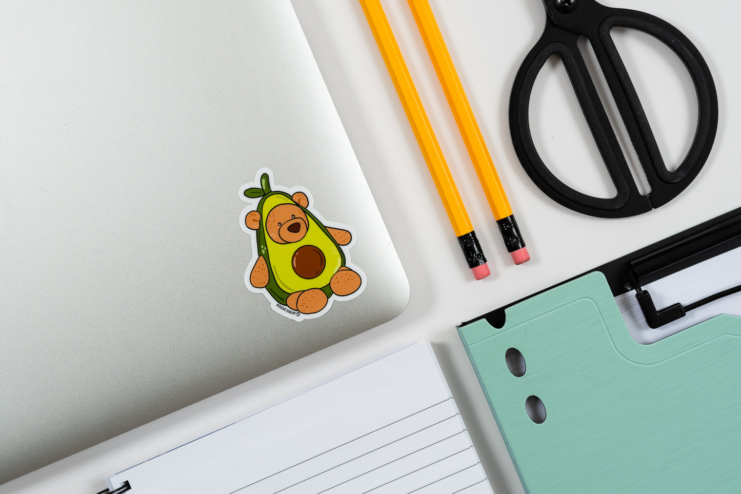 Avocado Bear Vinyl Sticker
