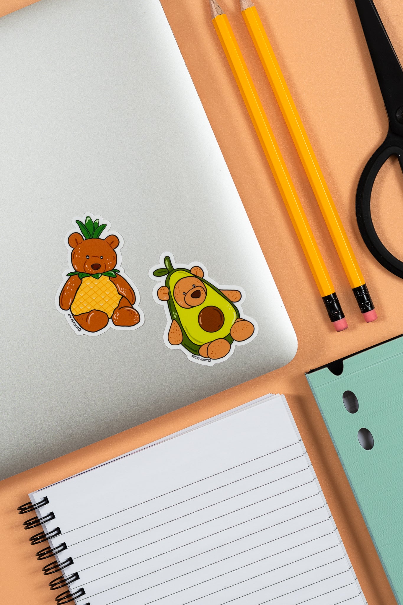 Pineapple Bear Vinyl Sticker
