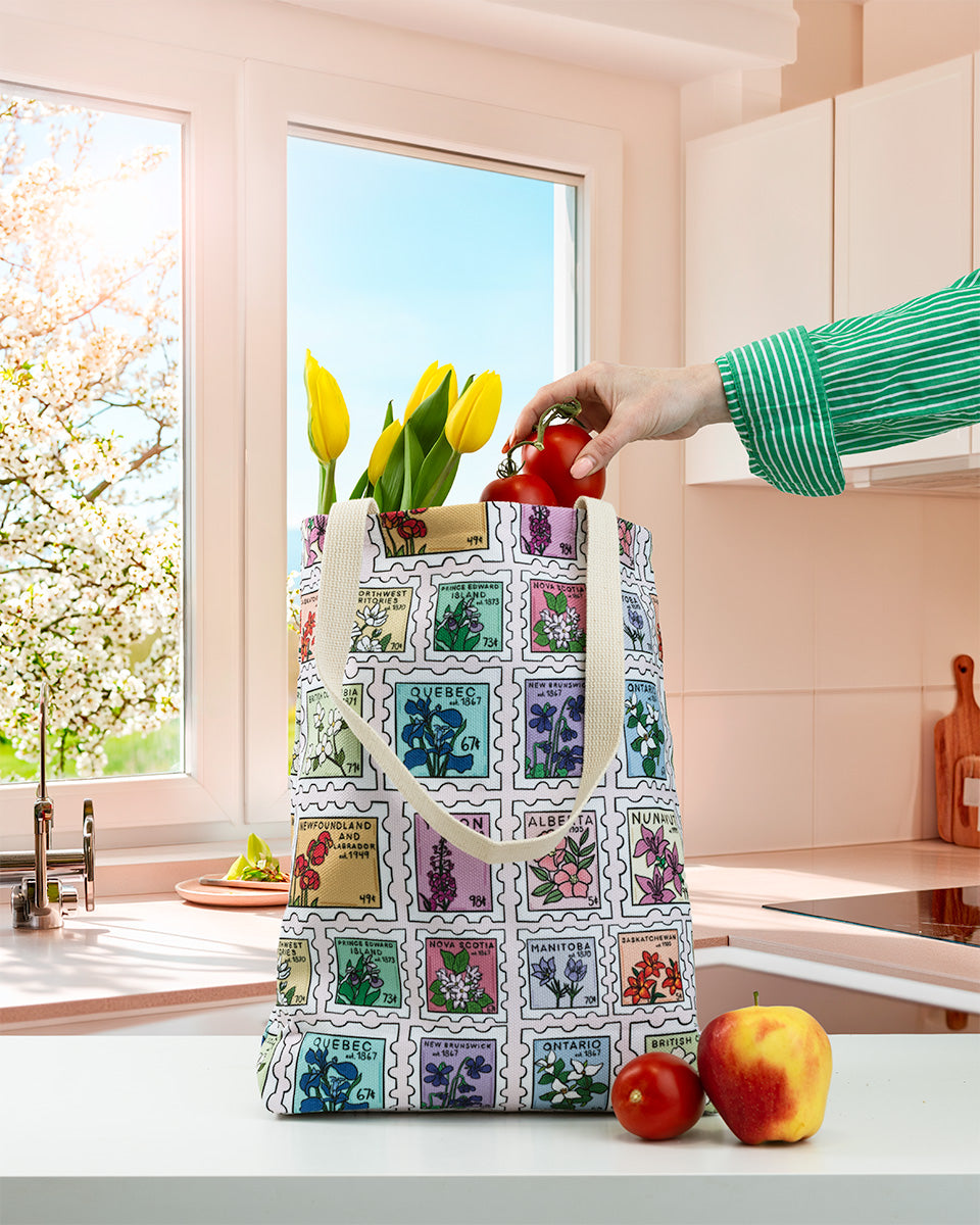 Provincial Postage Stamp Tote Bag