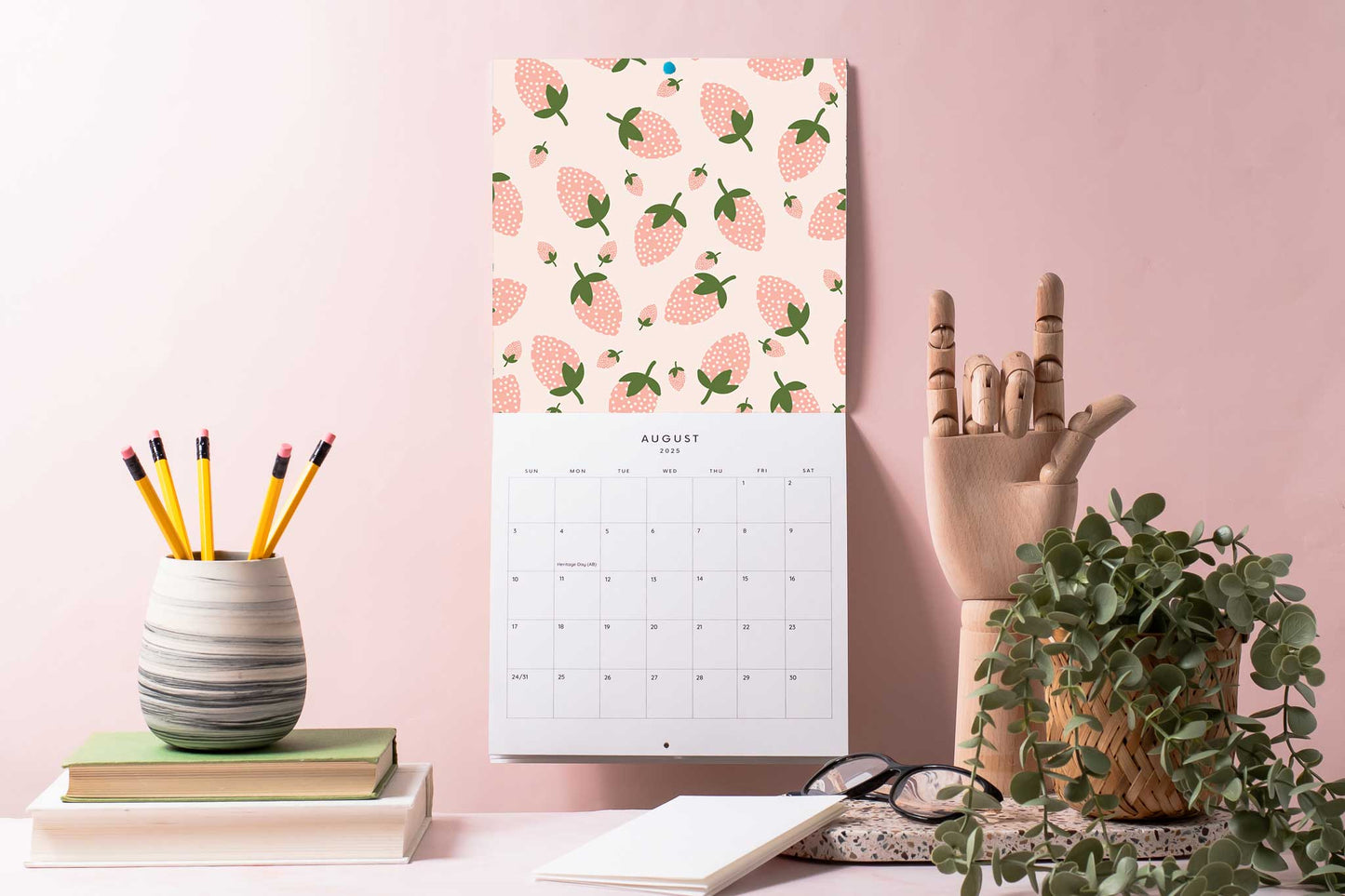 Fruit Basket Patterns 2025 Wall Calendar