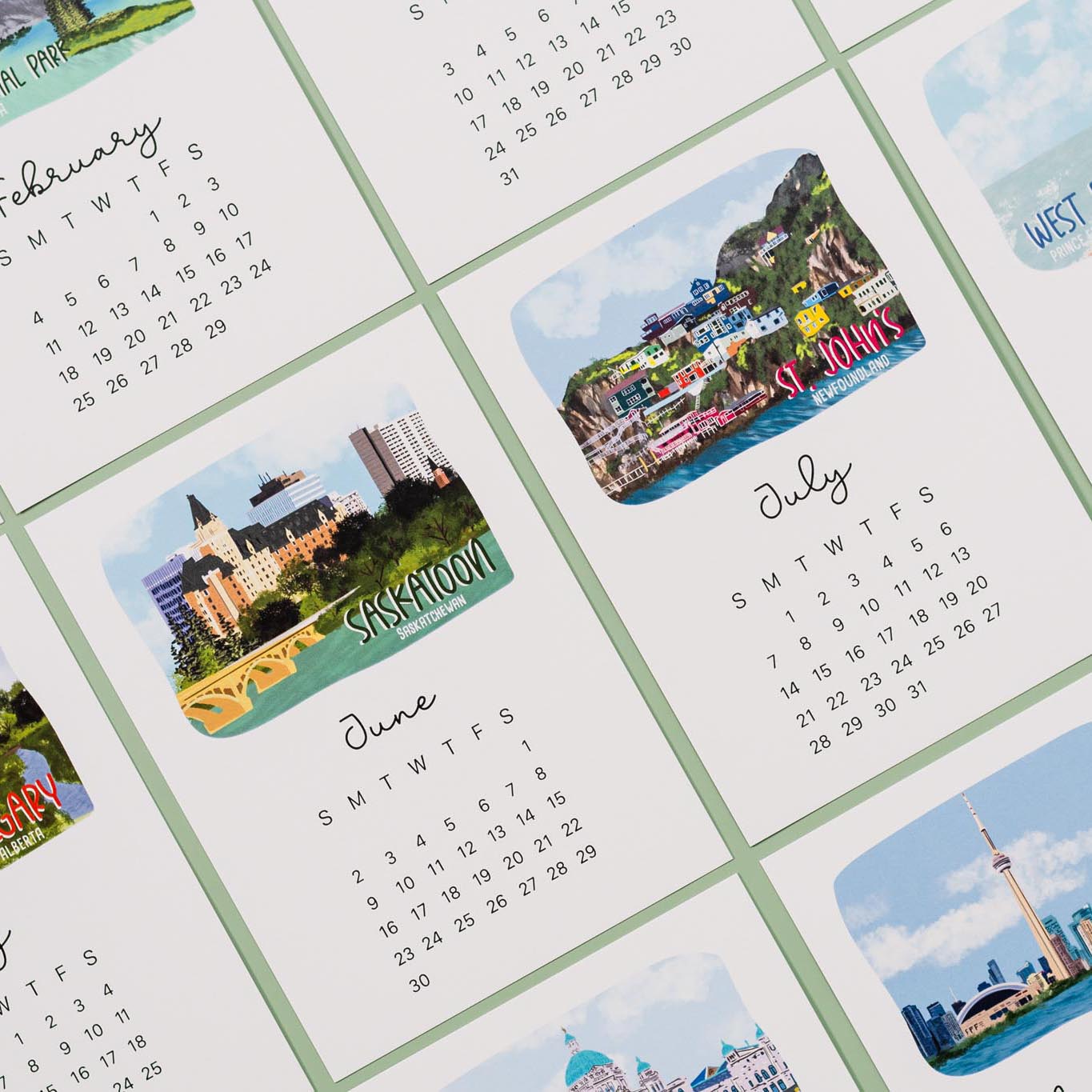 Places Of Canada 2024 Desktop Calendar
