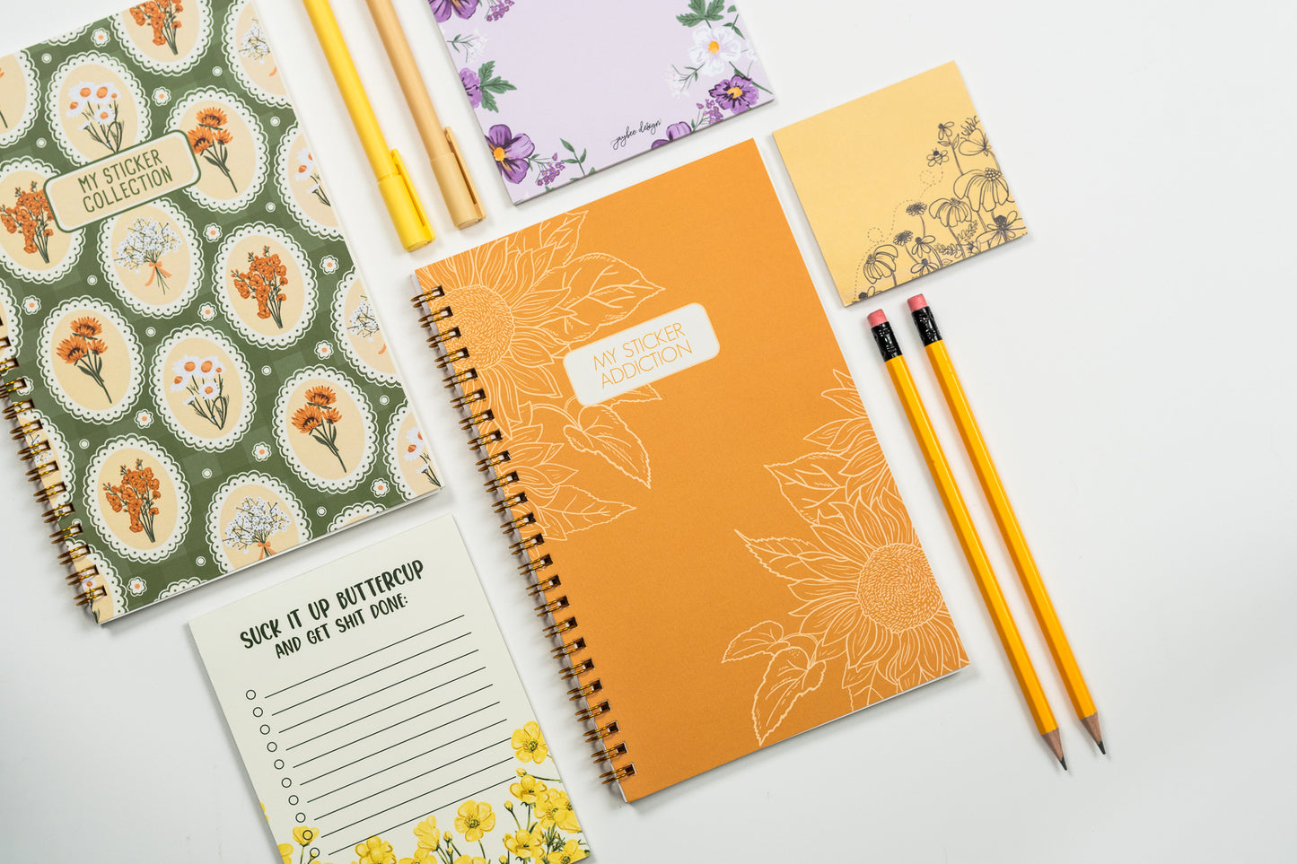 My Sticker Addiction Golden Sunflower Sticker Book