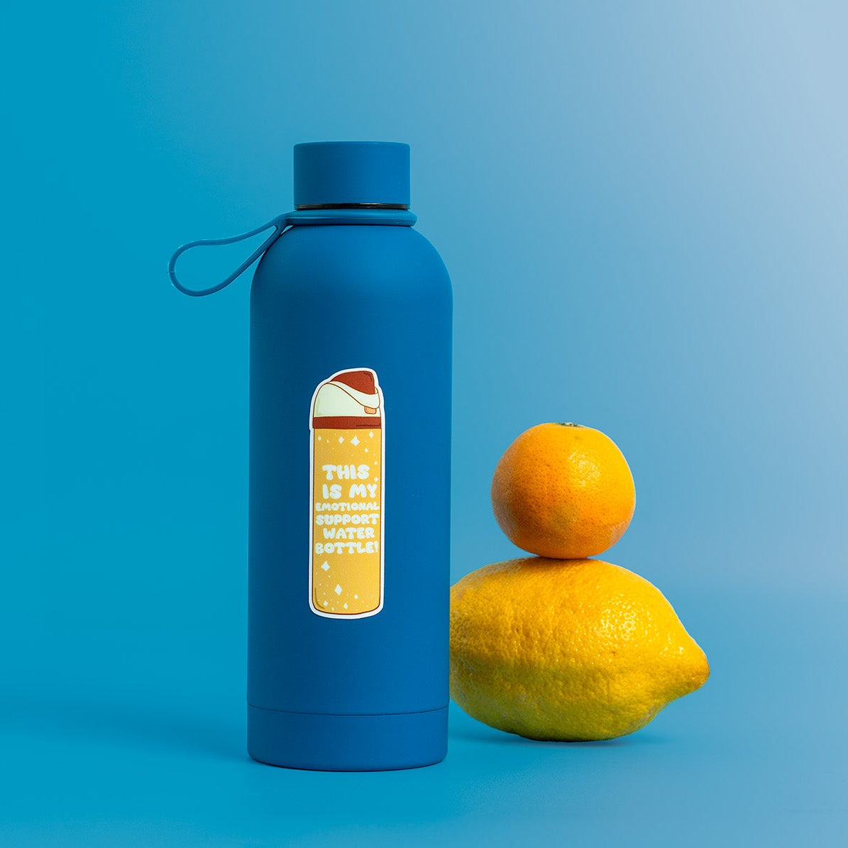 This Is My Emotional Support Water Bottle (Yellow) Vinyl Sticker