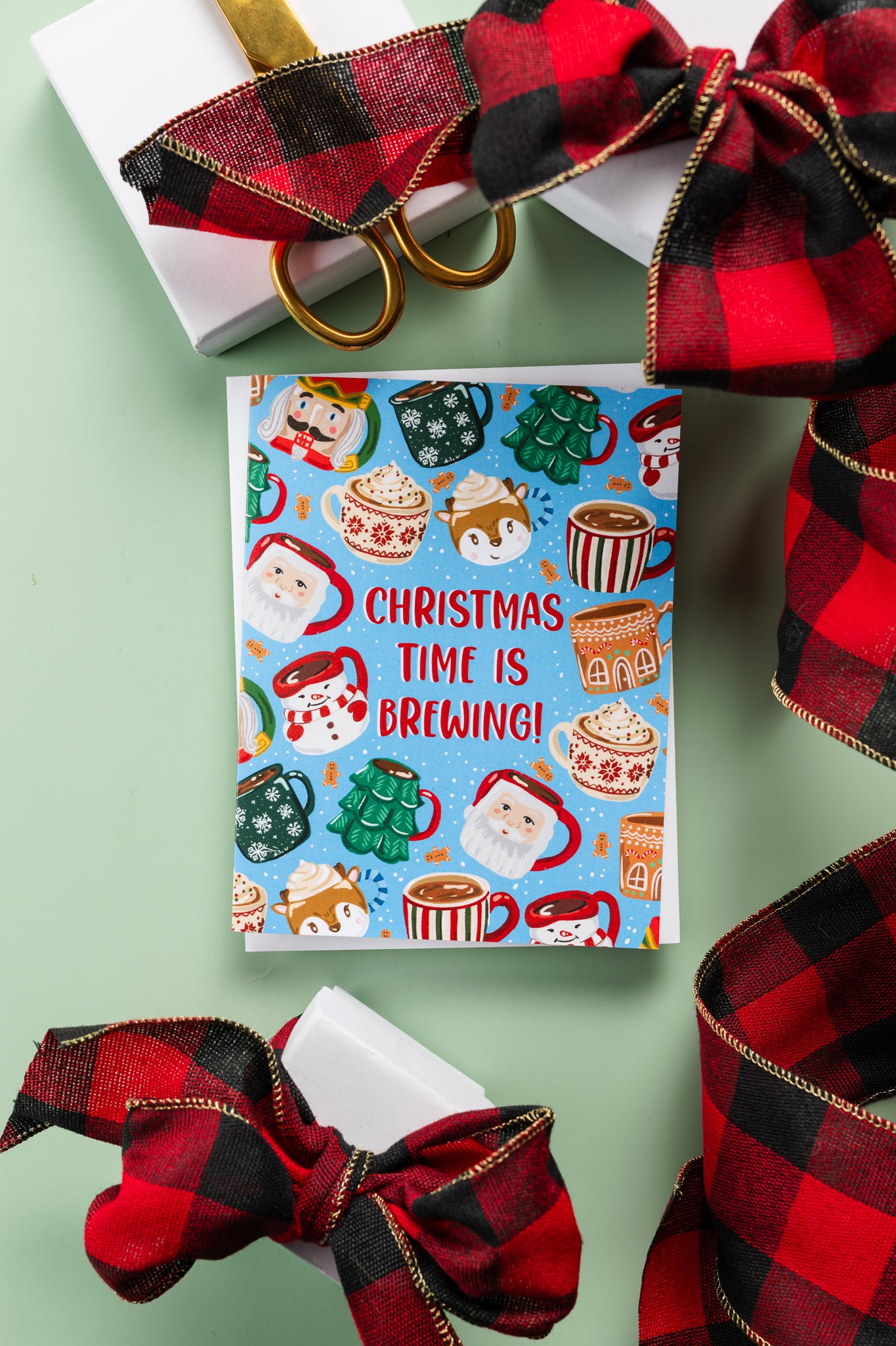 Christmas Time Is Brewing!- Greeting Card