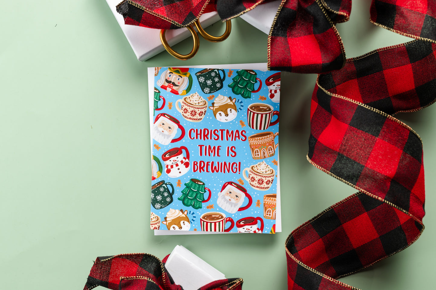 Christmas Time Is Brewing!- Greeting Card