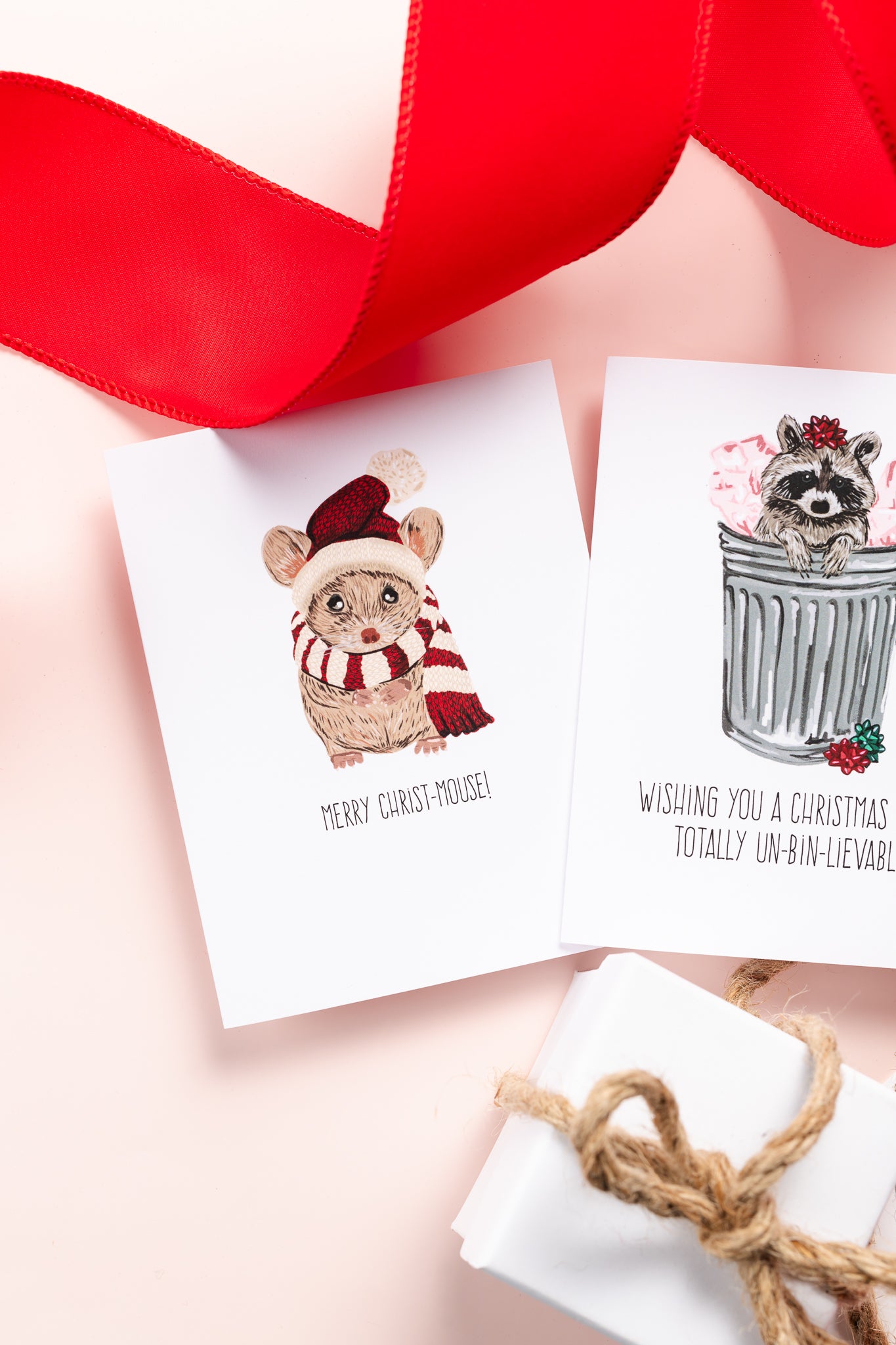Merry Christ-mouse! - Greeting Card
