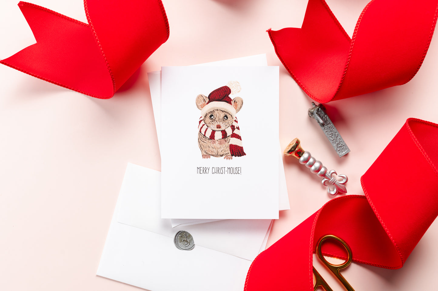 Merry Christ-mouse! - Greeting Card