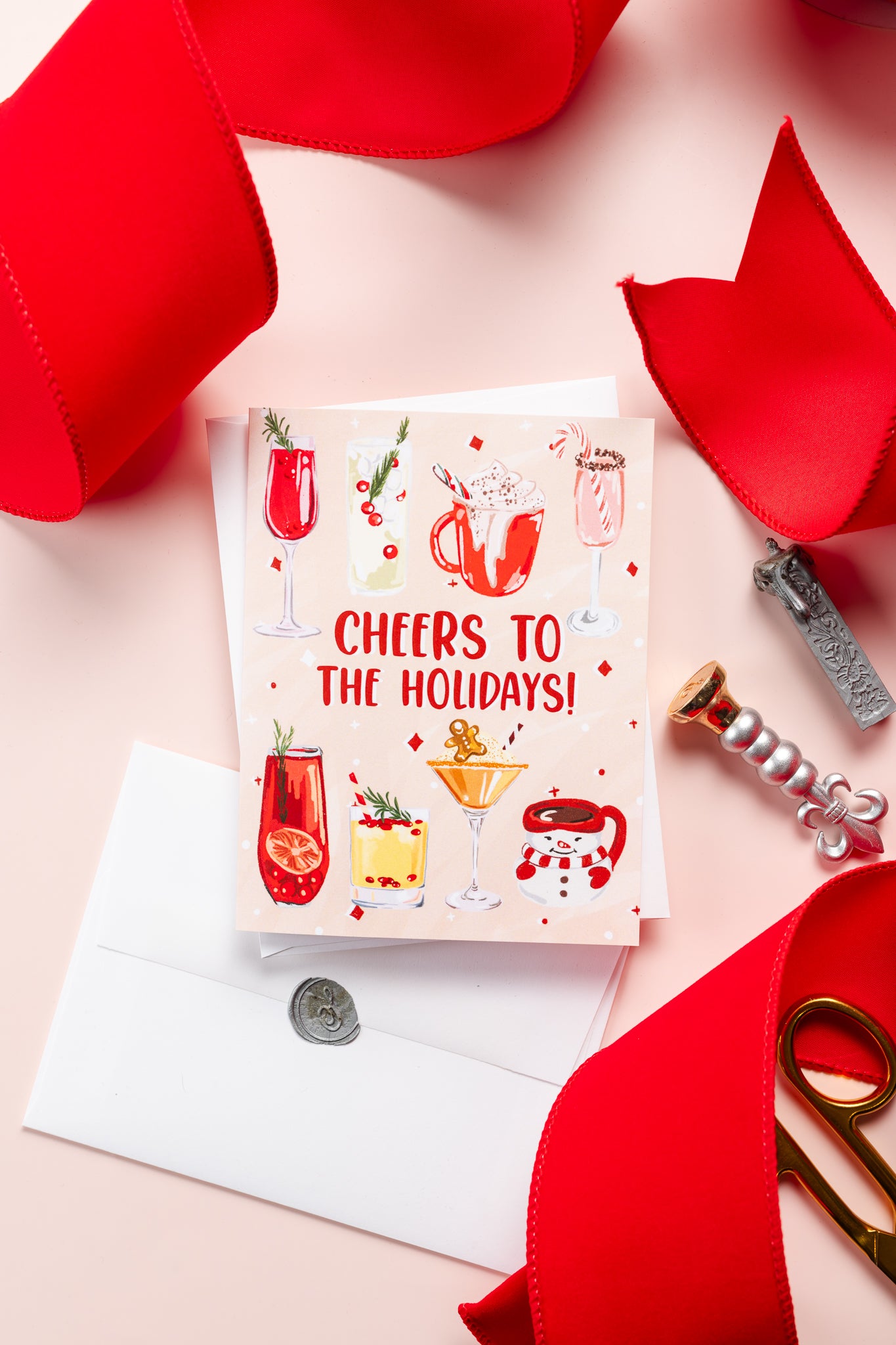Cheers To The Holidays! - Greeting Card
