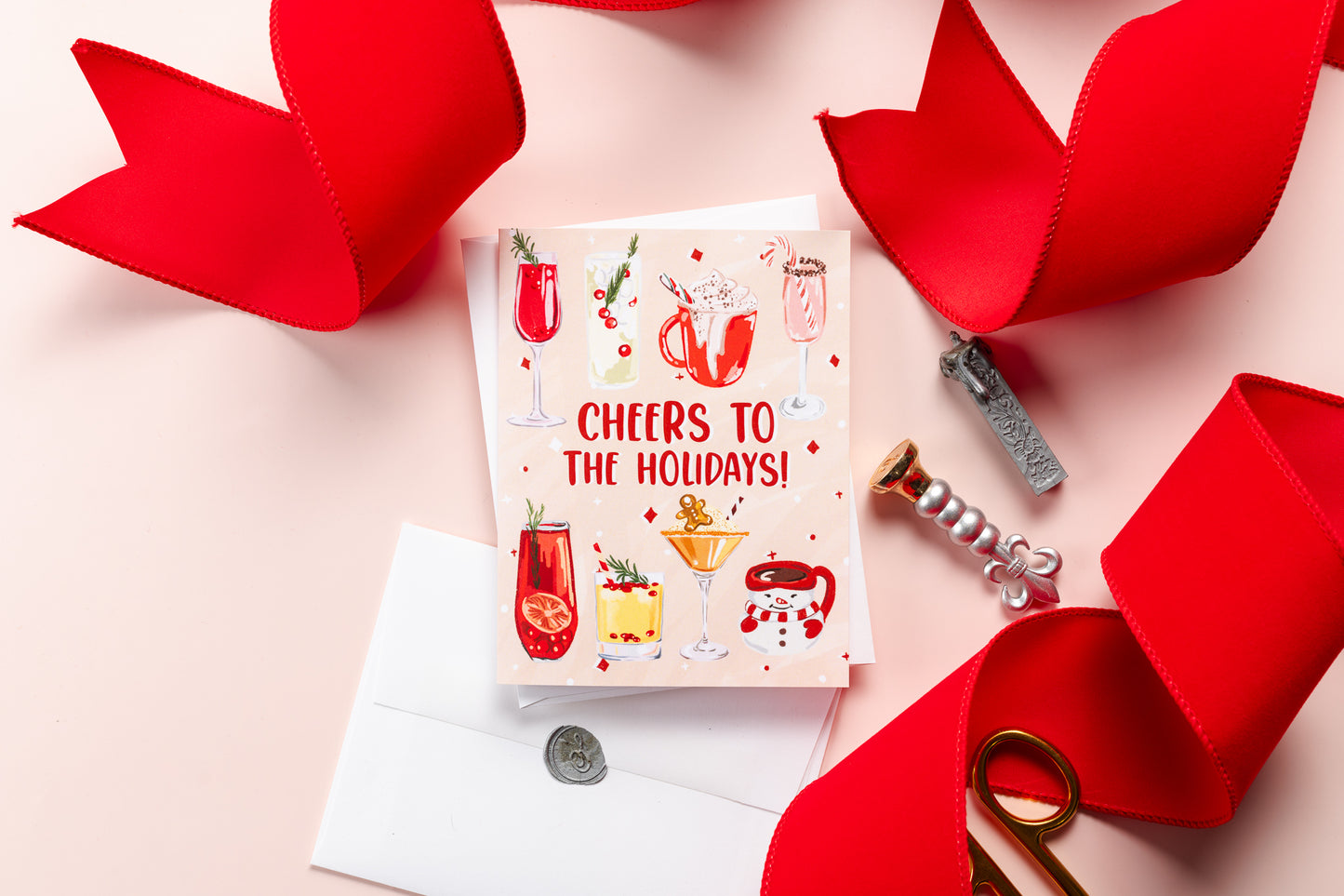 Cheers To The Holidays! - Greeting Card