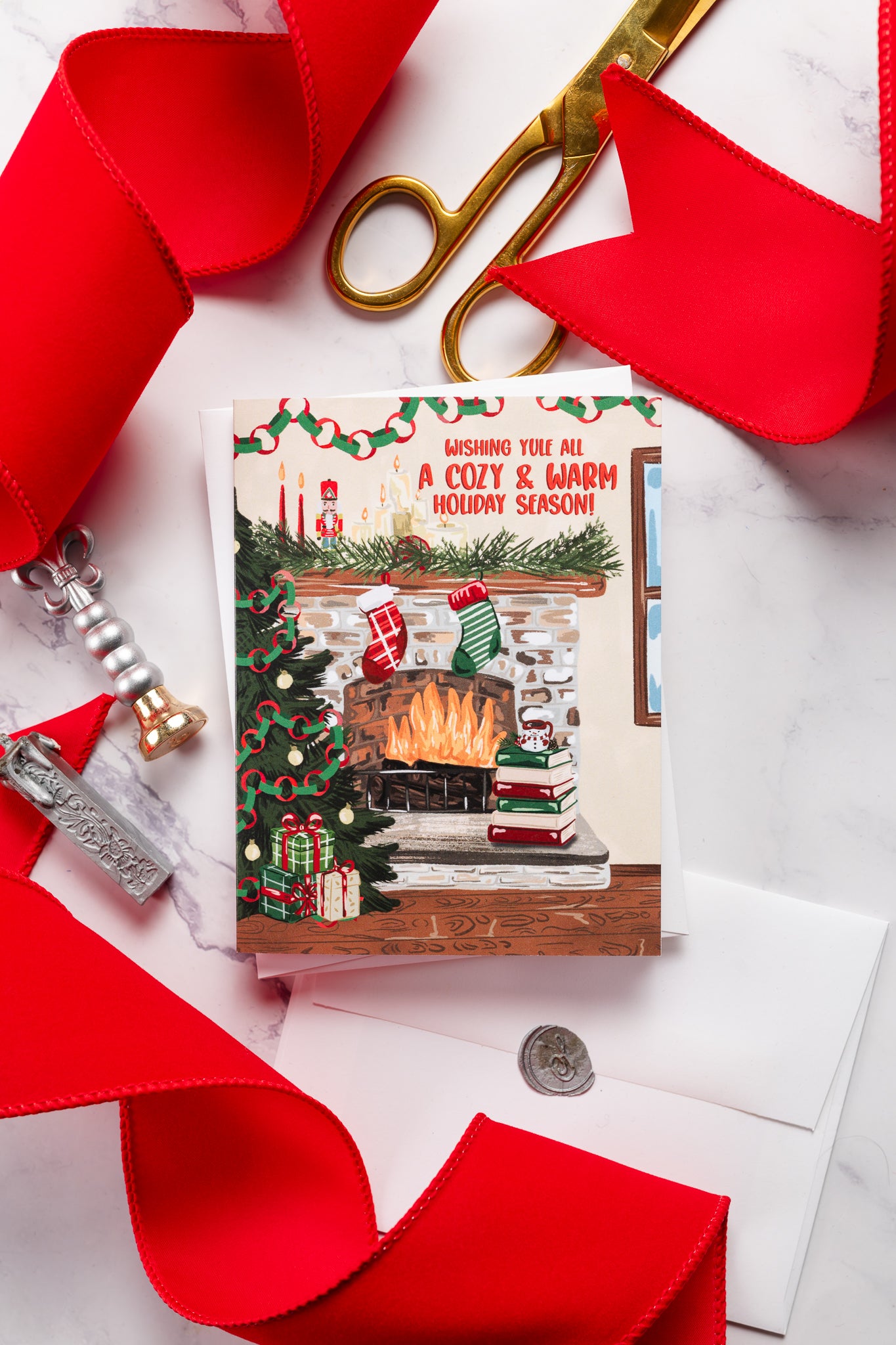 Wishing yule all a cozy & warm holiday season- Greeting Card