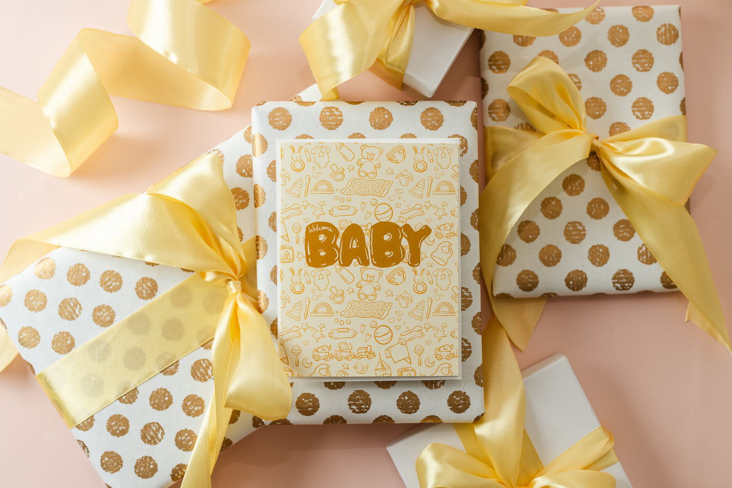 Welcome Baby (Icons)  - Greeting Card