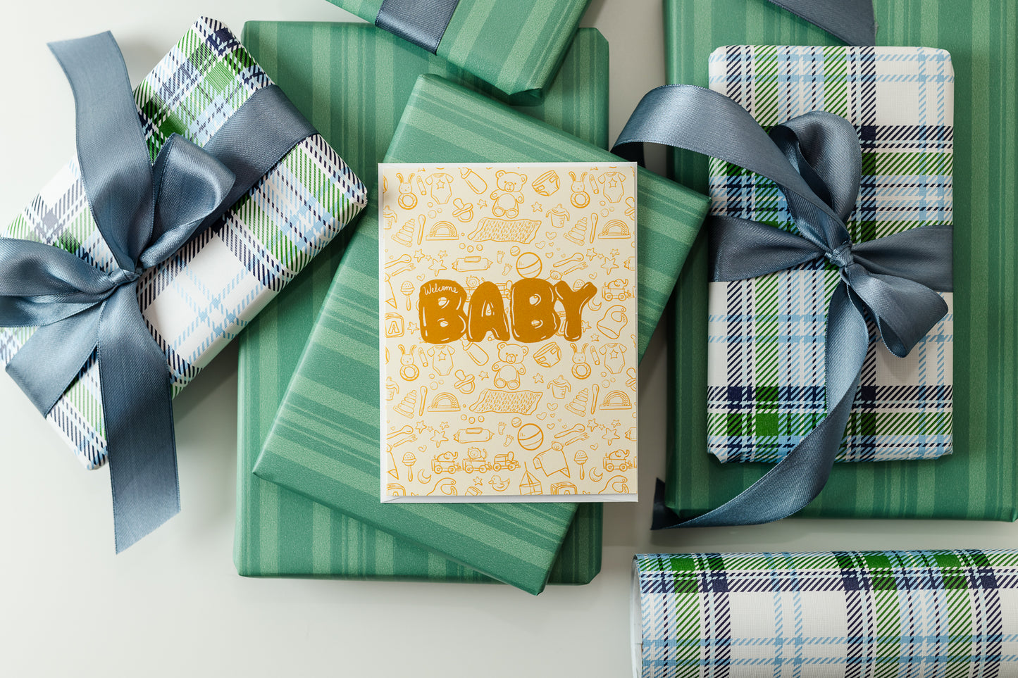 Welcome Baby (Icons)  - Greeting Card