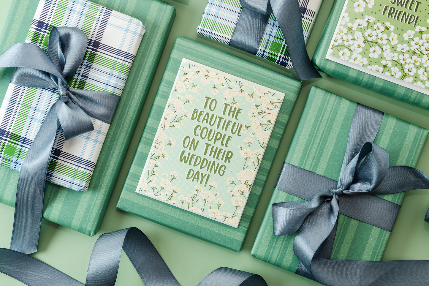 To A Beautiful Couple On Their Wedding Day- Greeting Card