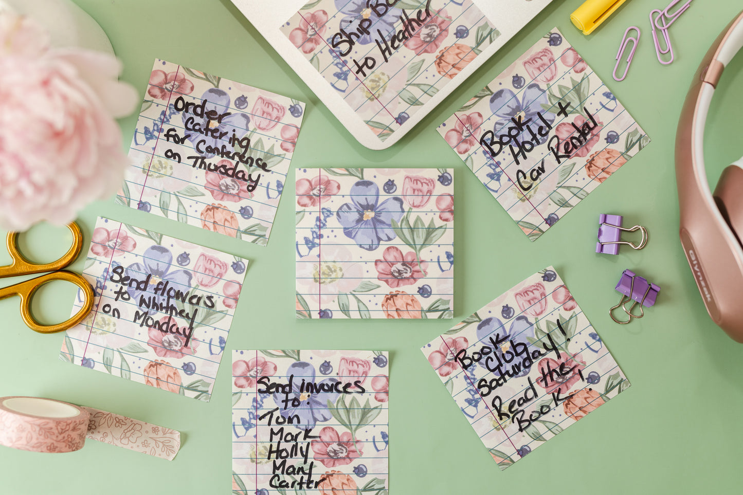 Floral Pattern - Sticky Notes