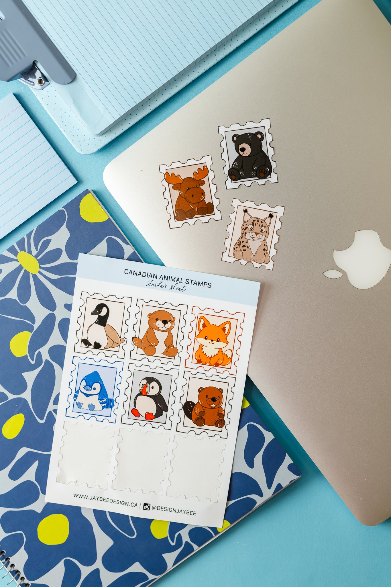 Canadian Animals Sticker Sheet