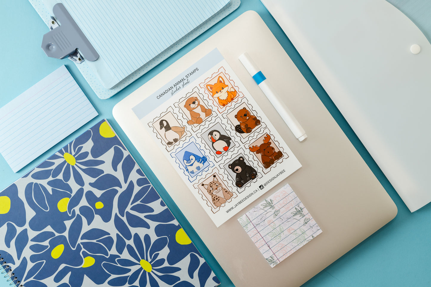 Canadian Animals Sticker Sheet
