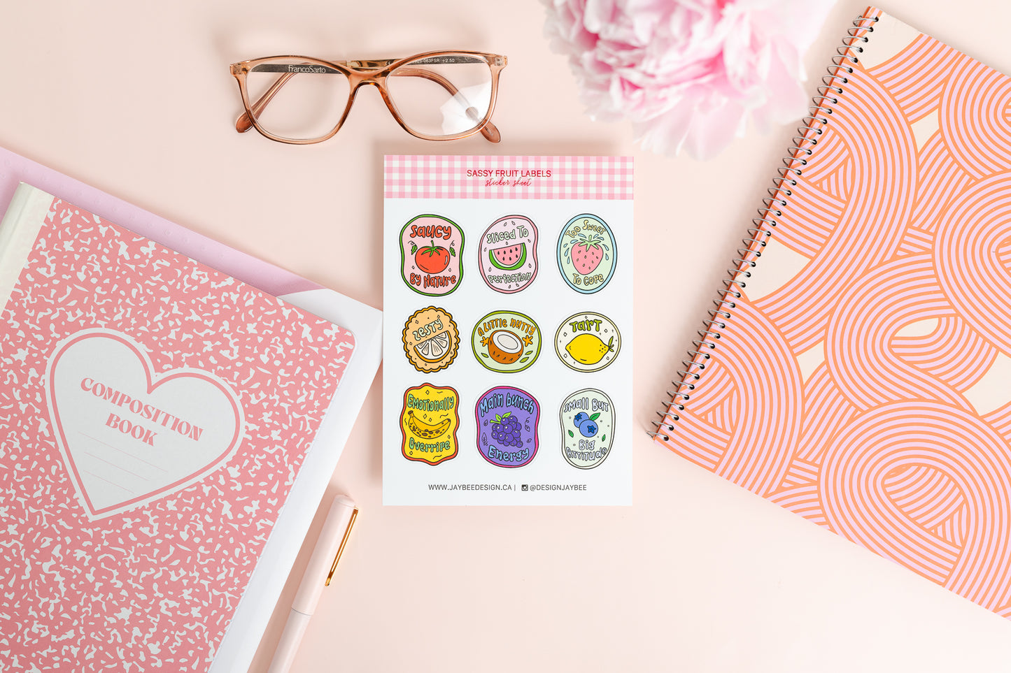 Sassy Fruit Sticker Sheet