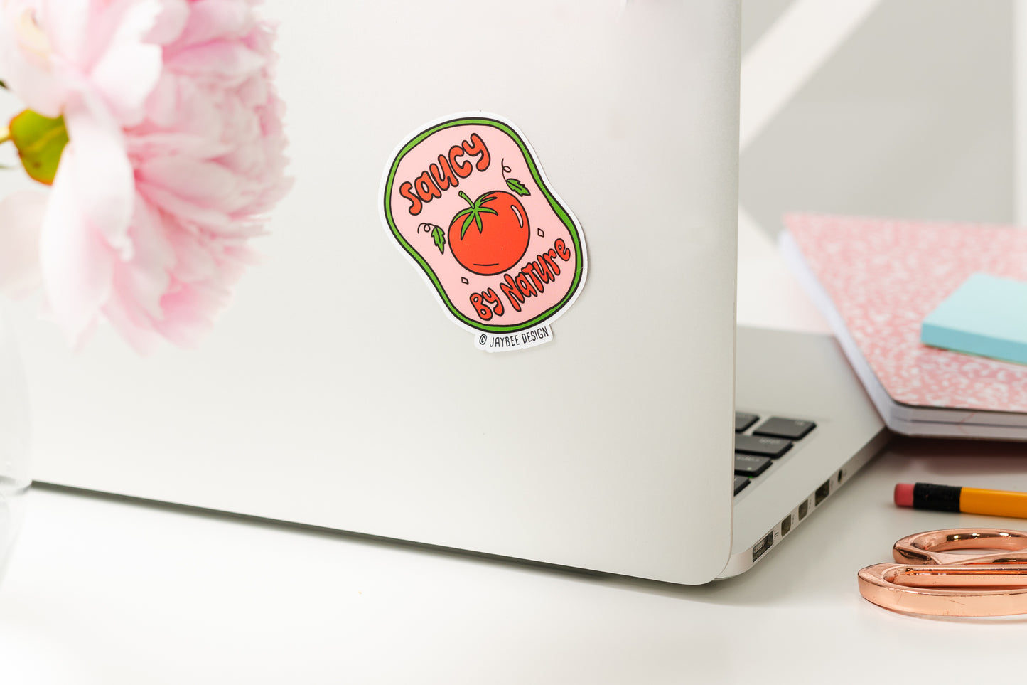 Saucy By Nature Vinyl Sticker