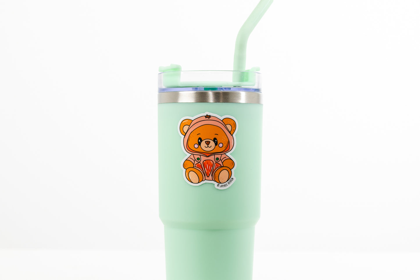 Grapefruit Bear Vinyl Sticker