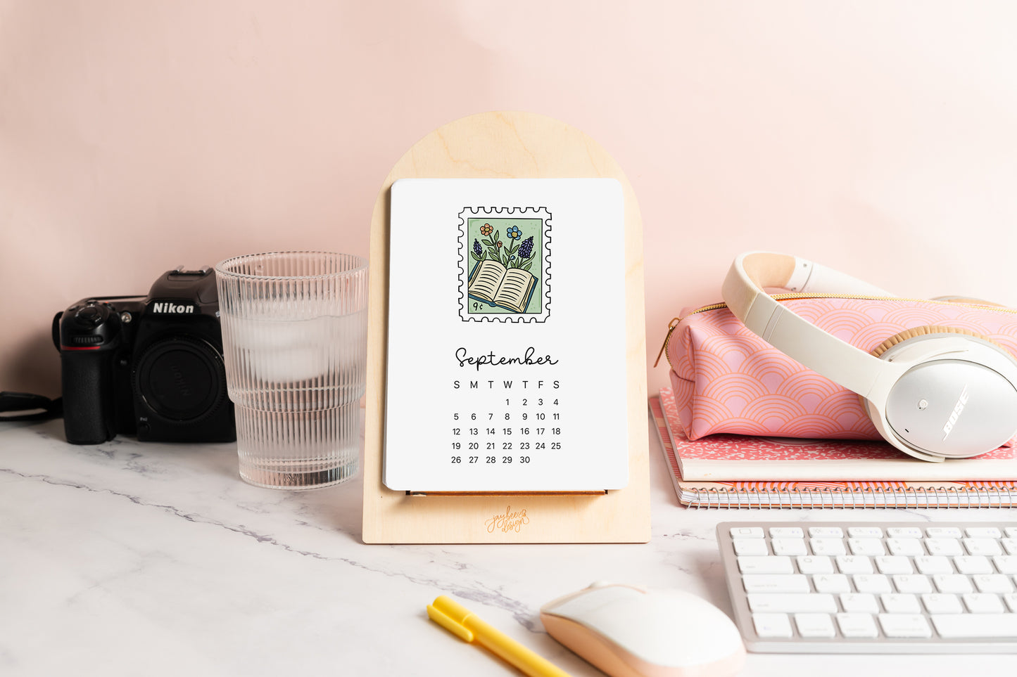 Stamp Collection 2027 Desktop Calendar