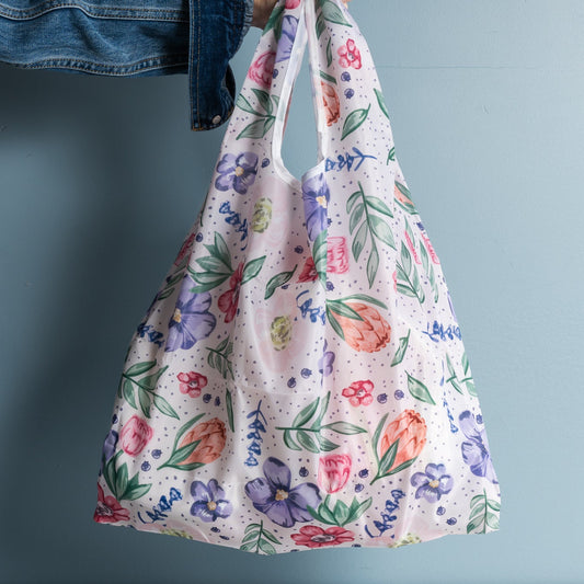 Floral Foldable Tote Bag
