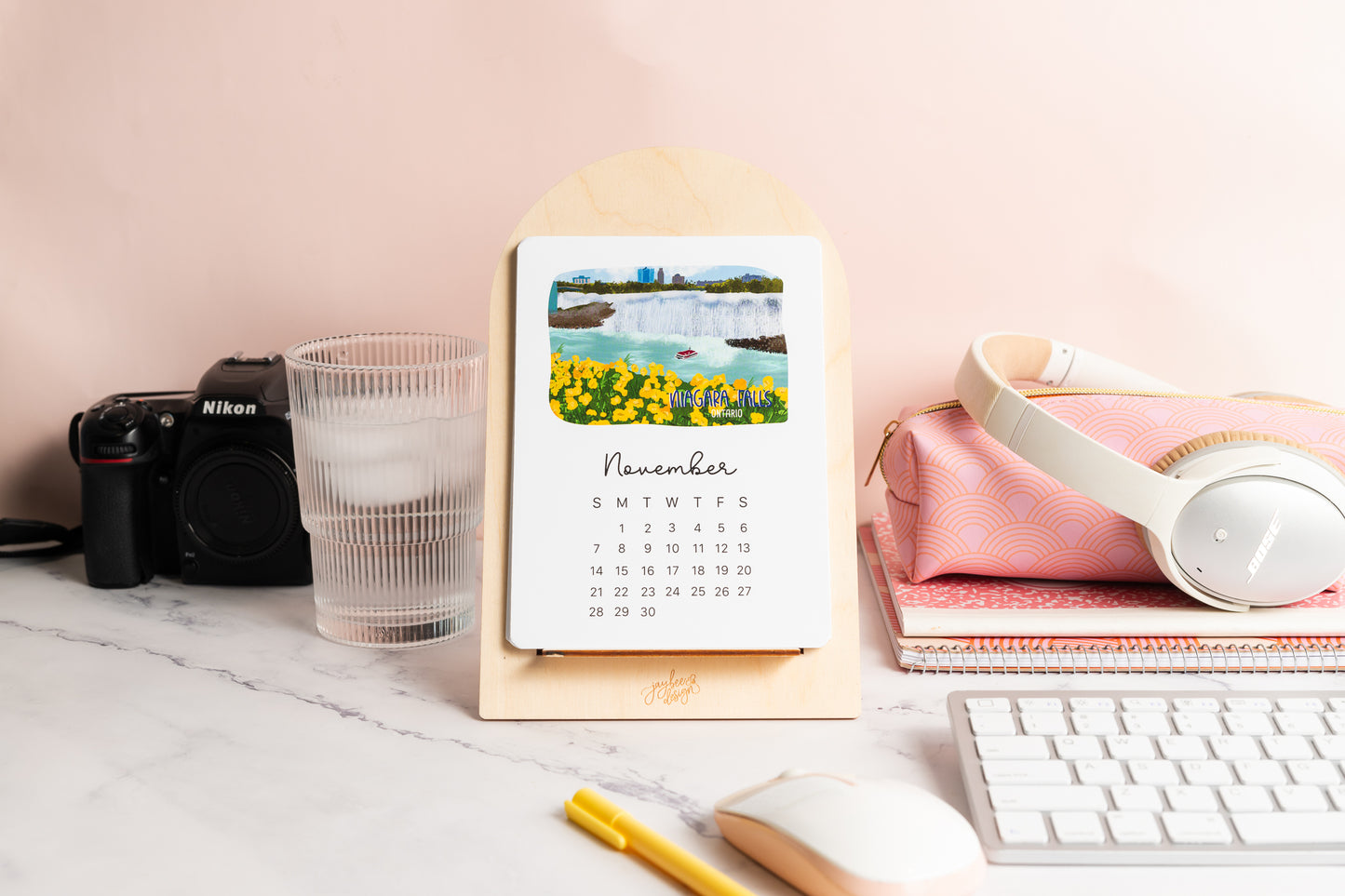 Places of Canada 2027 Desktop Calendar