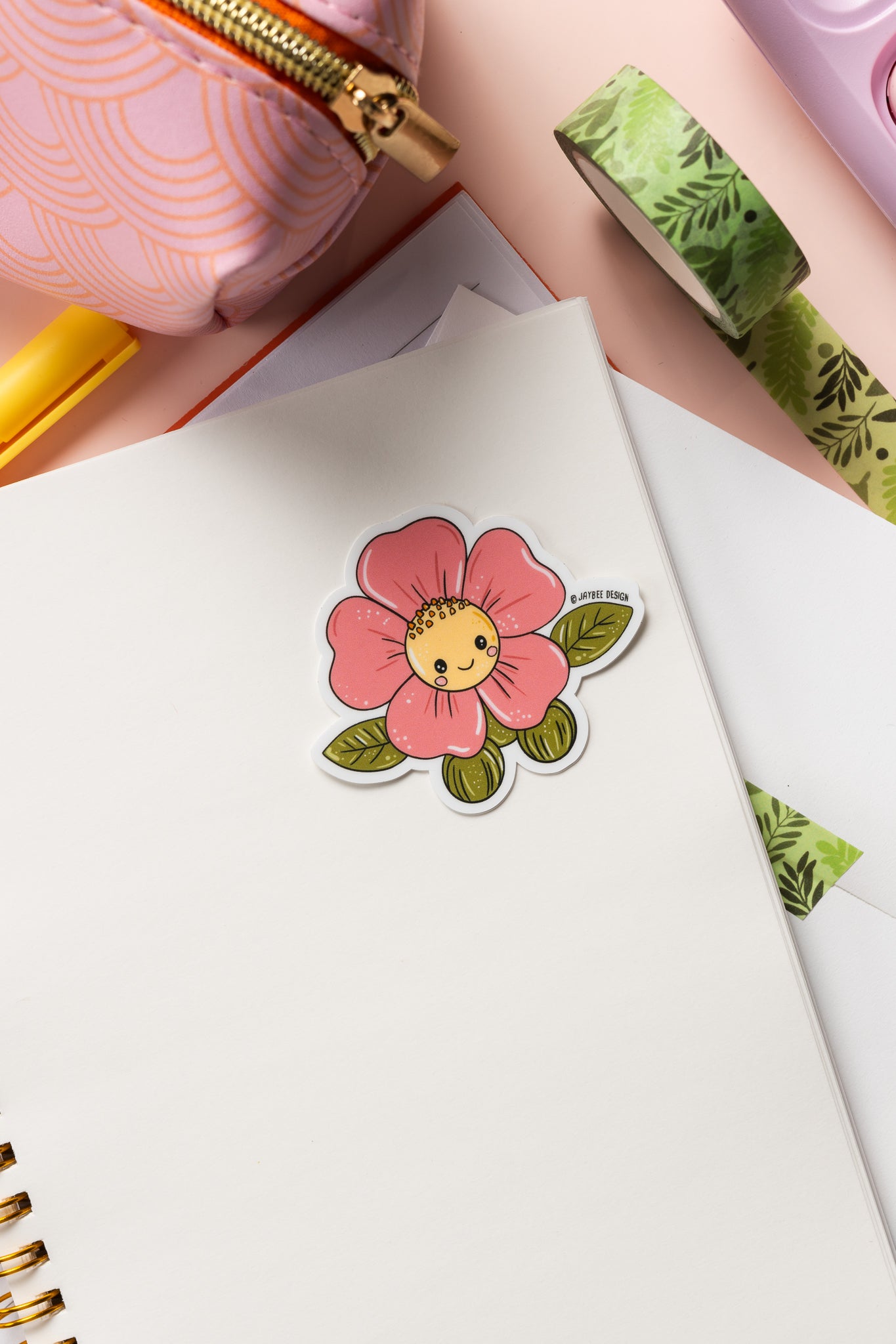 Alberta Wildrose Cutie Vinyl Sticker