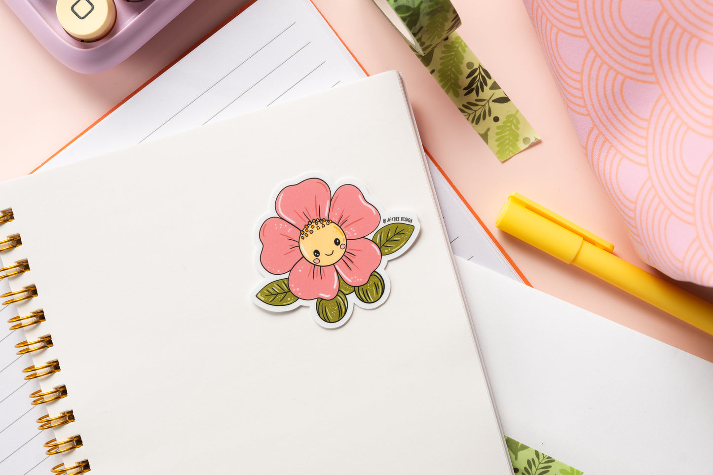 Alberta Wildrose Cutie Vinyl Sticker