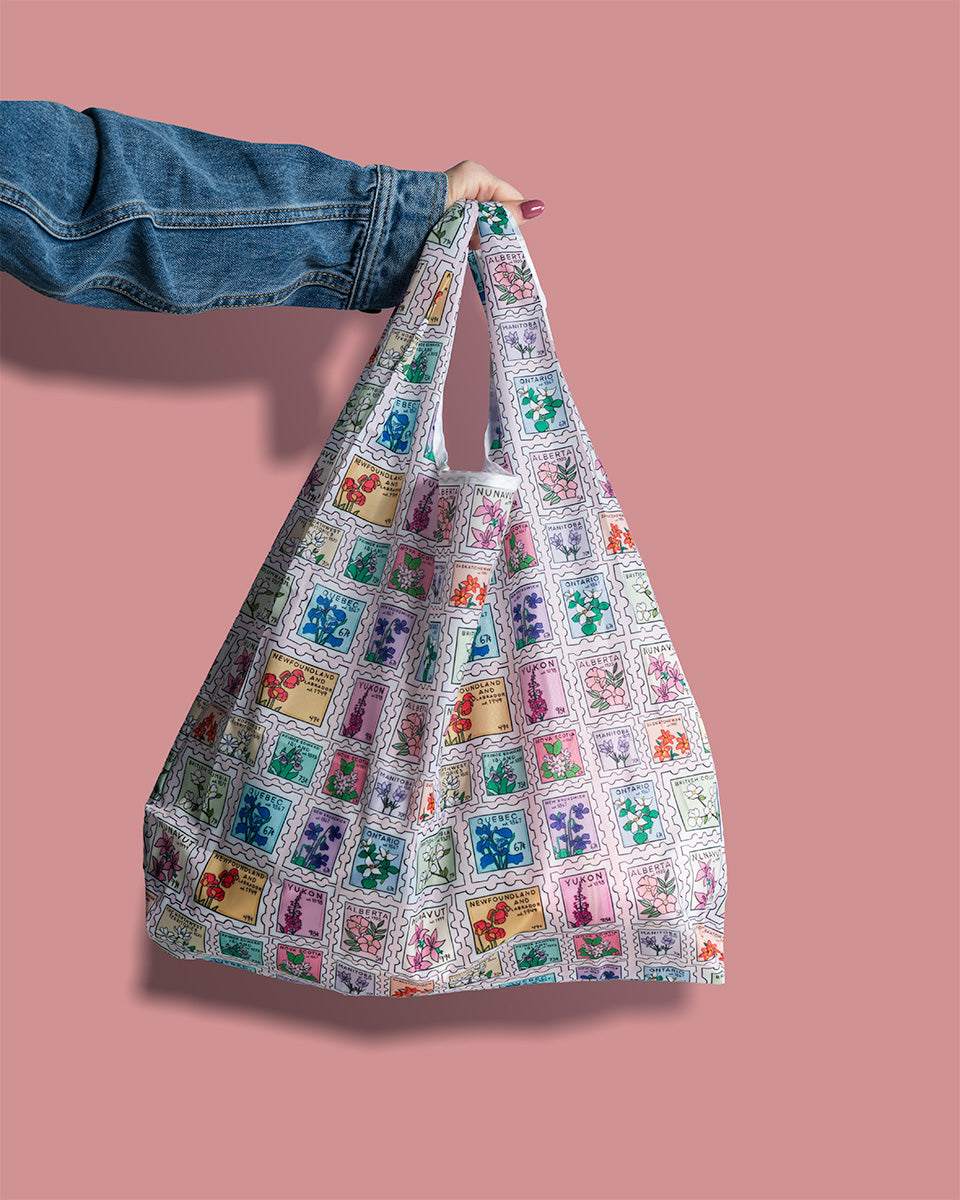 Provincial Postage Stamp Foldable Tote Bag