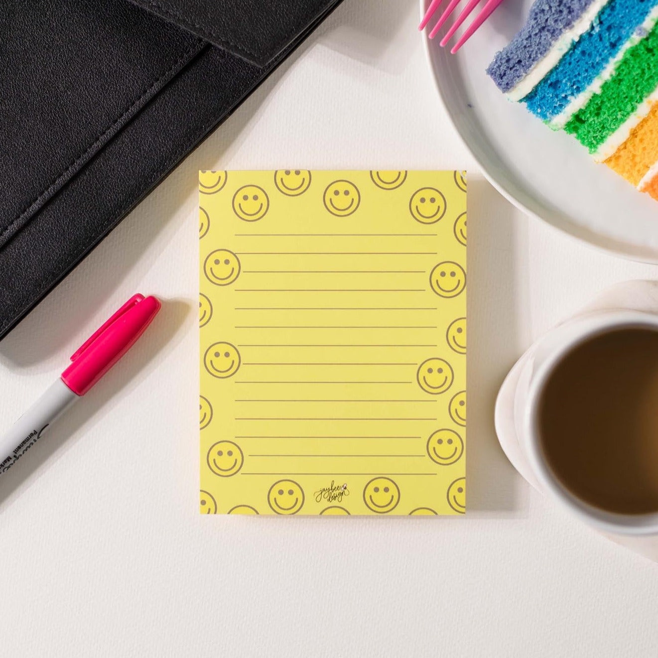 Yellow Happy Face Notepad