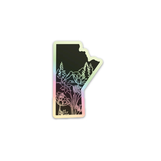 Manitoba Holographic Holographic Sticker