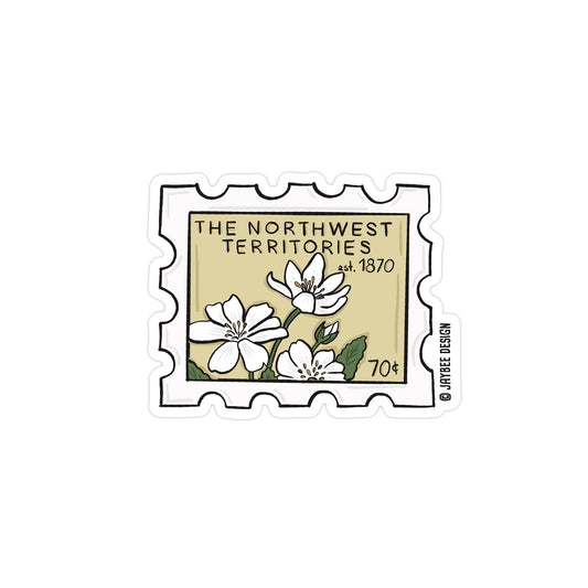 Northwest Territories Stamp Vinyl Sticker