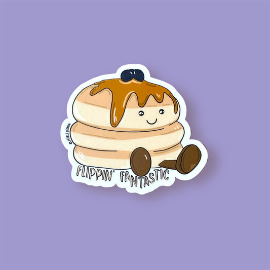 Flippin' Fantastic Pancake Vinyl Sticker