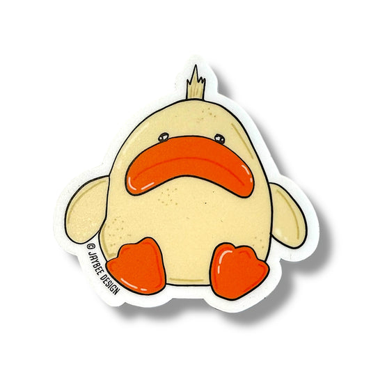 Cute Duck Vinyl Sticker