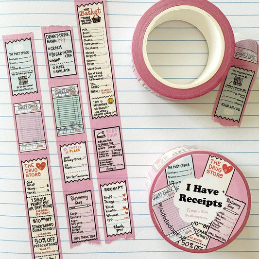 I Have Receipts Regular Washi Tape