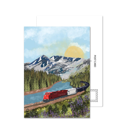 Rockies (Version 2), Alberta National Park Postcard