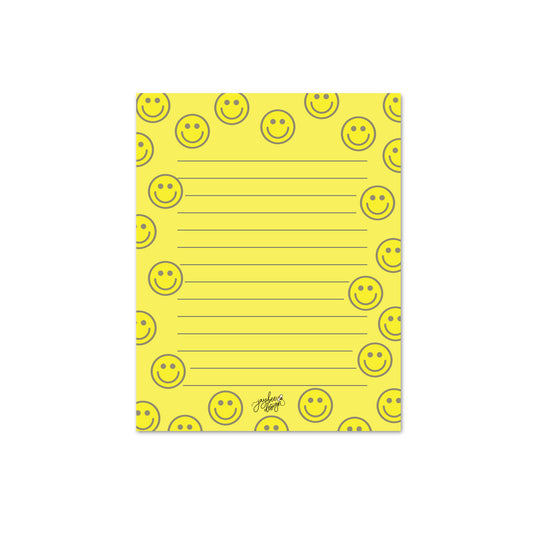 Yellow Happy Face Notepad