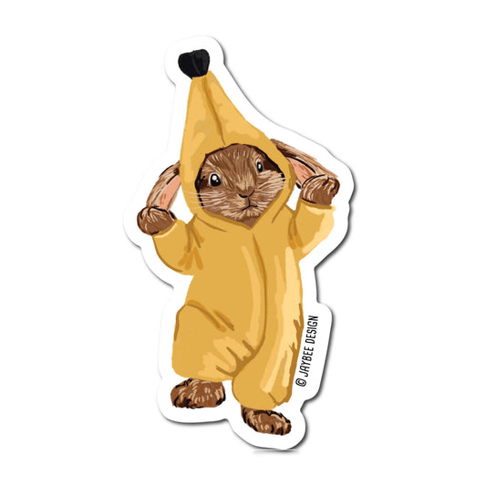 Banana Bunny Vinyl Sticker