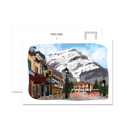 Greetings From Banff (Town) Postcard