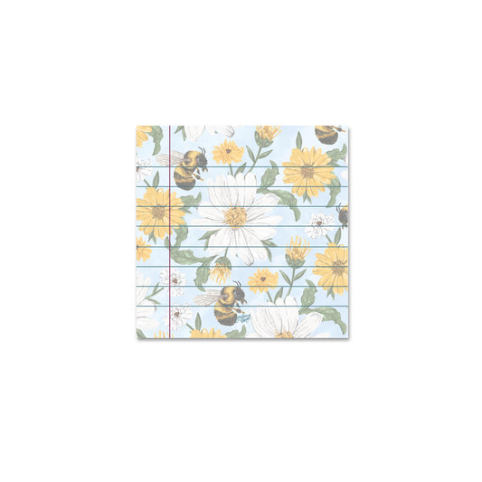 Bee Floral Sticky Notes