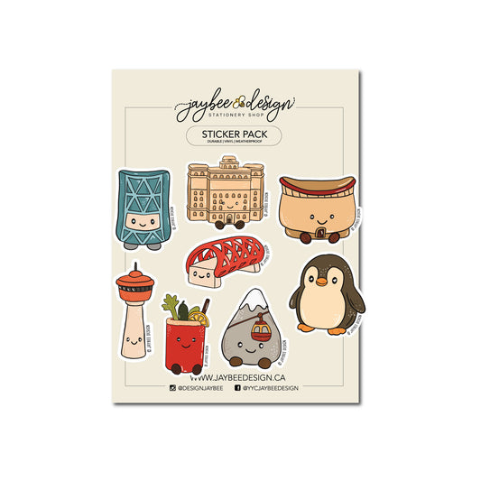 Calgary Vinyl Sticker Pack