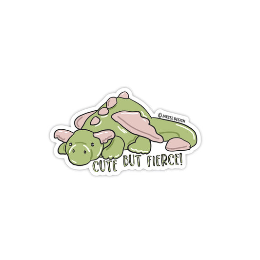 Cute But Fierce Vinyl Sticker