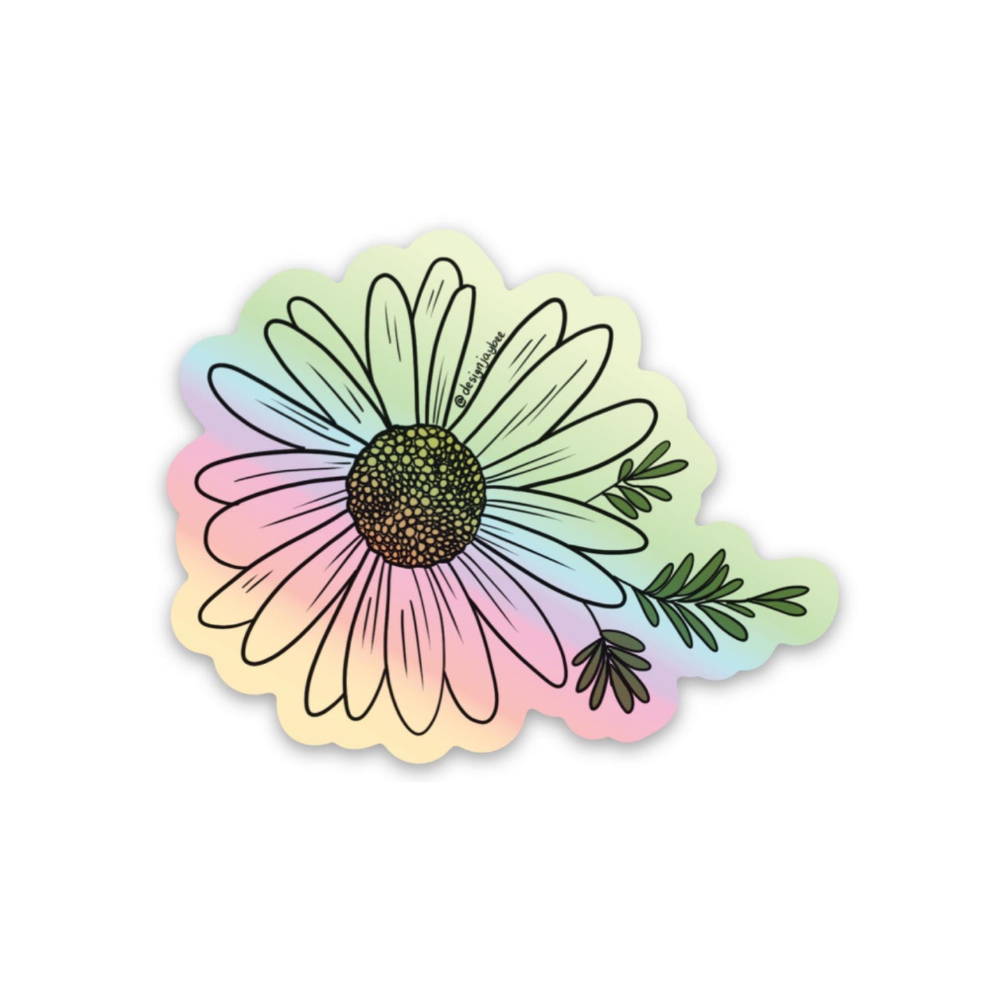 Daisy Holographic Sticker