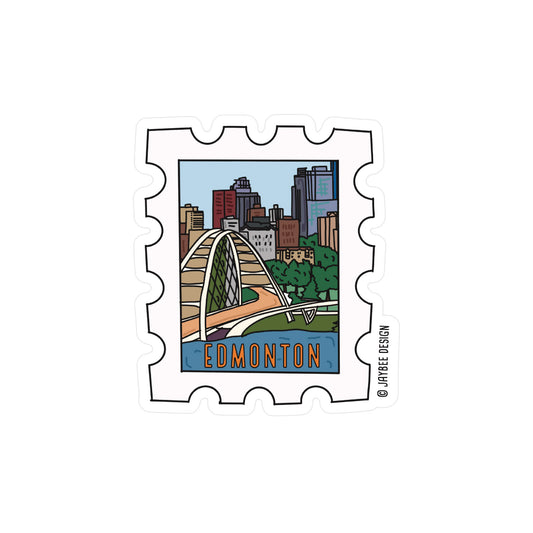 Edmonton Postage Stamp Vinyl Sticker