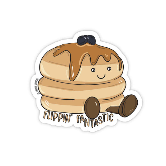 Flippin' Fantastic Pancake Vinyl Sticker