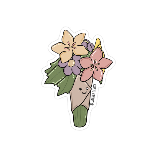 Bouquet Of Flowers Vinyl Sticker
