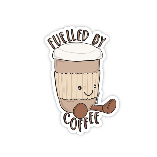 Fuelled By Coffee Vinyl Sticker