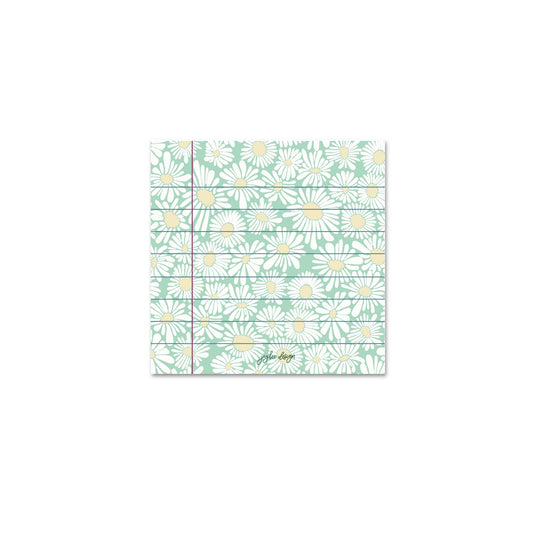 Green Daisies Sticky Notes
