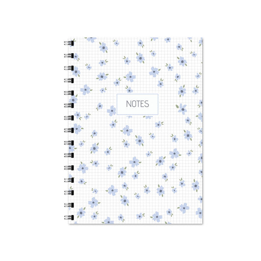 Purple Simple Floral Notebook